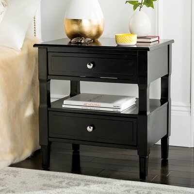 Jerry 2 - Drawer Solid Wood Nightstand - Image 0