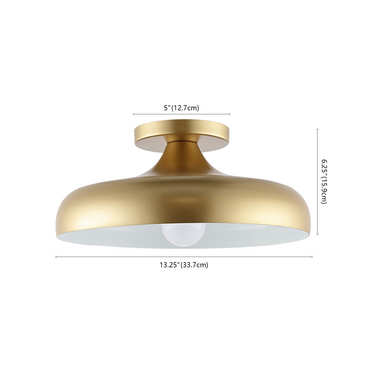 Willet 13.25" Flush Mount - Gold - Image 3