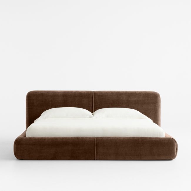 Curios Cocoa Upholstered King Bed by Jeremiah Brent - Image 0