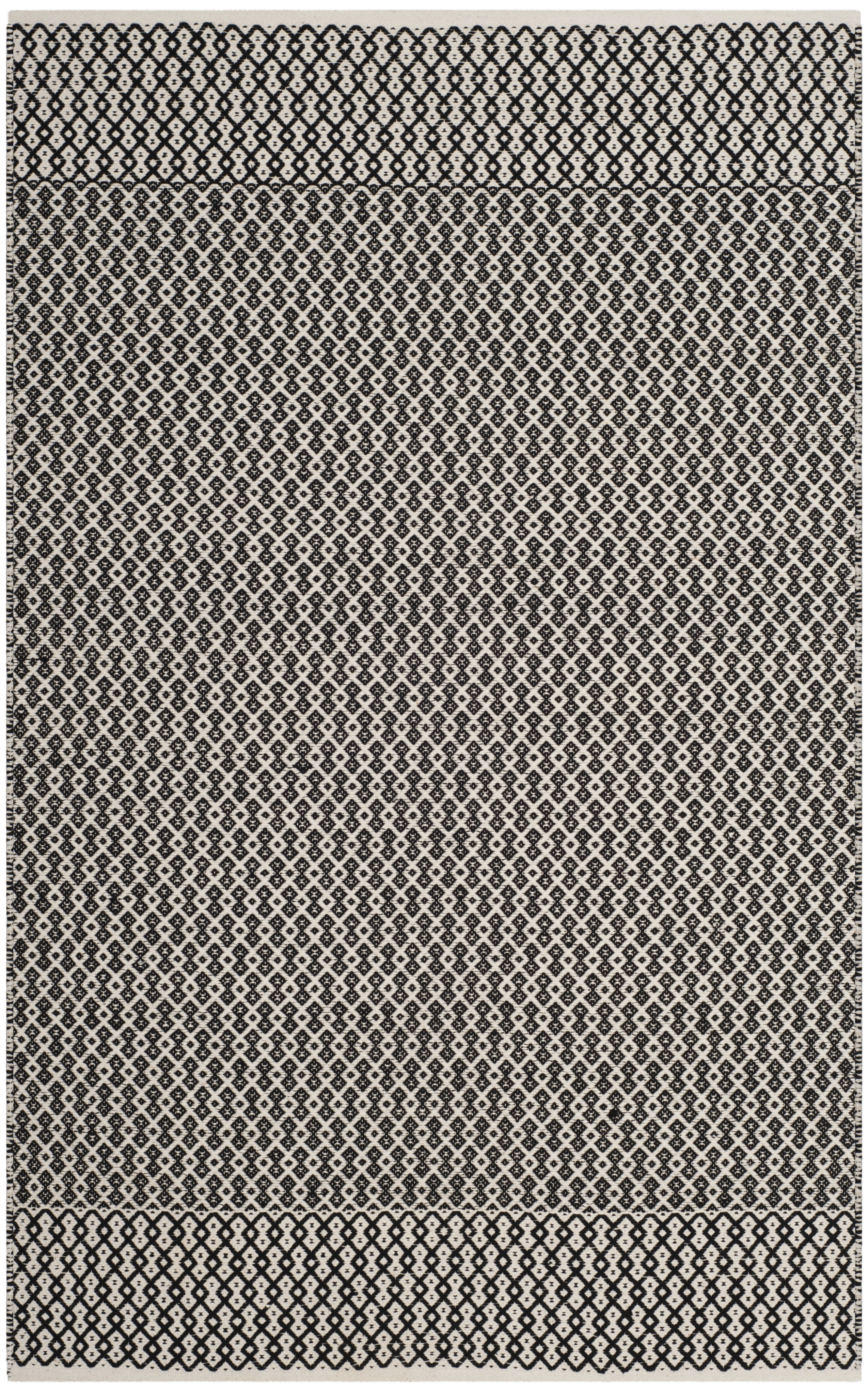 Arlo Home Hand Woven Area Rug, MTK339D, Ivory/Black,  4' X 6' - Image 0