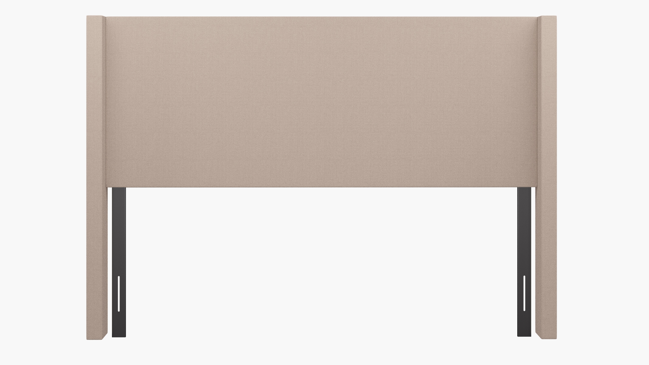 Modern Wingback Headboard, Husk Everyday Linen, King - Image 1