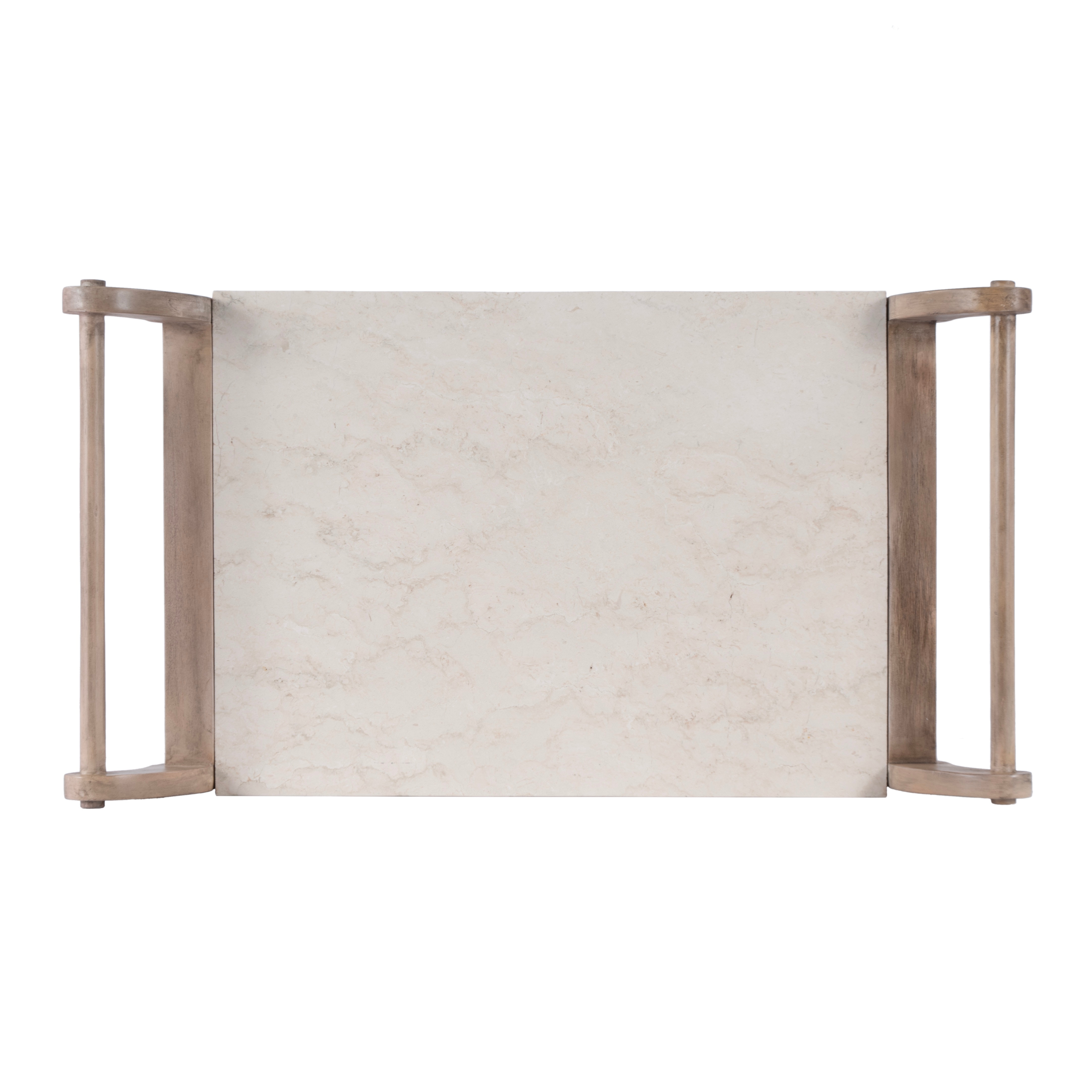 Danielle Sandalwood Beige Bar Cart - Image 1