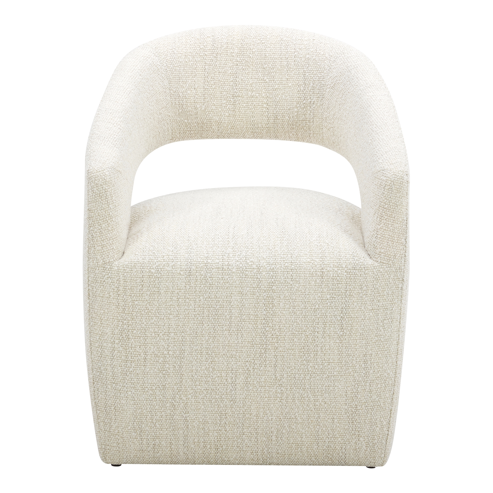 Barrow Rolling Dining Chair White Mist - Image 0