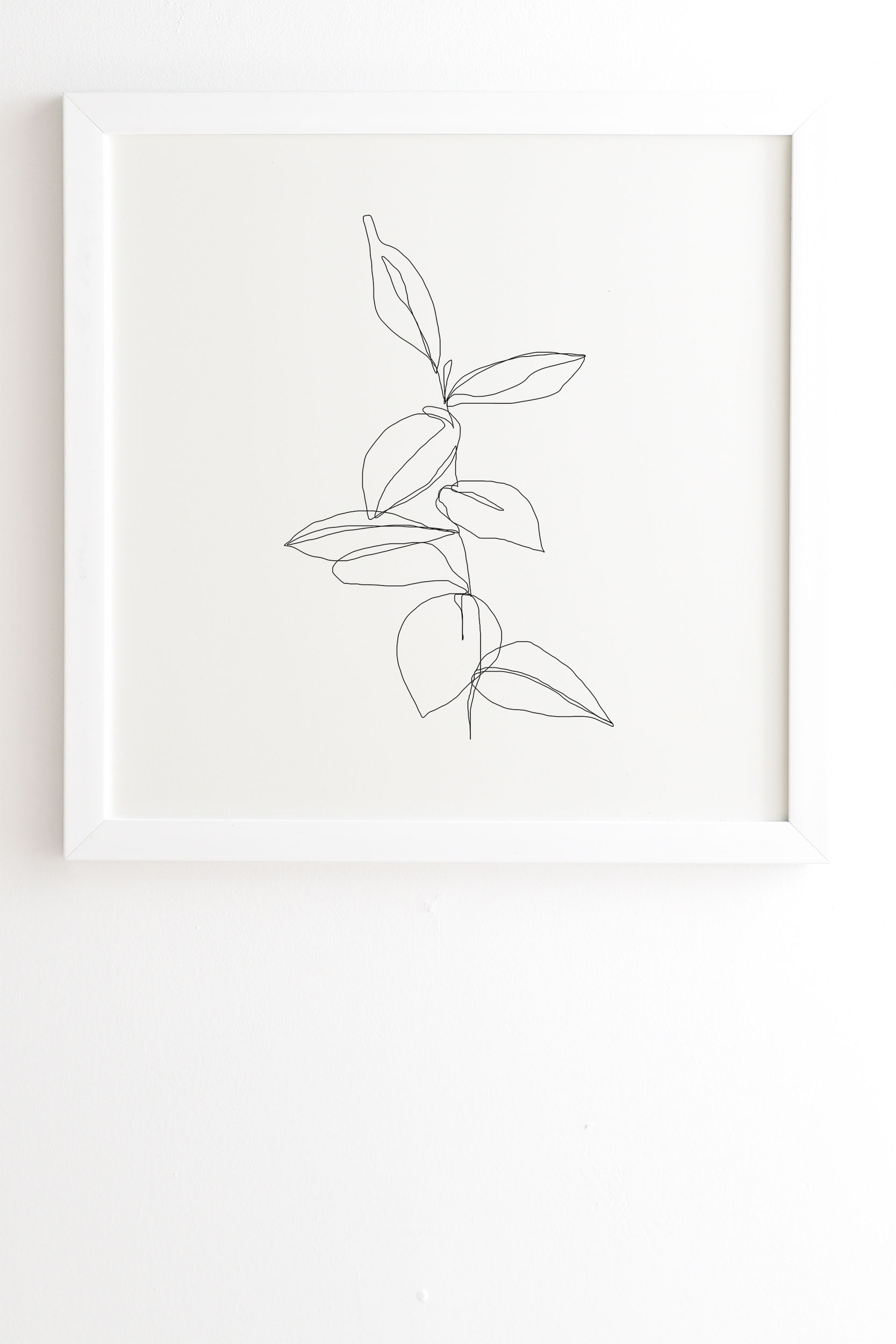 Plant Illustration Berry by The Colour Study - Framed Wall Art Basic White 19" x 22.4" - Image 0