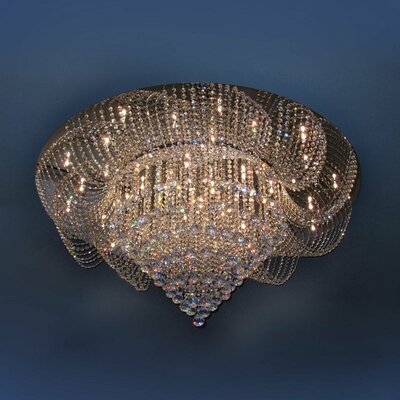 LED K9 Crystal Modern 8 Bugle Raindrop Chandelier  Luxury Pendant Lamp Crystal Chandelier Ceiling Light 3 Color Light - Image 0
