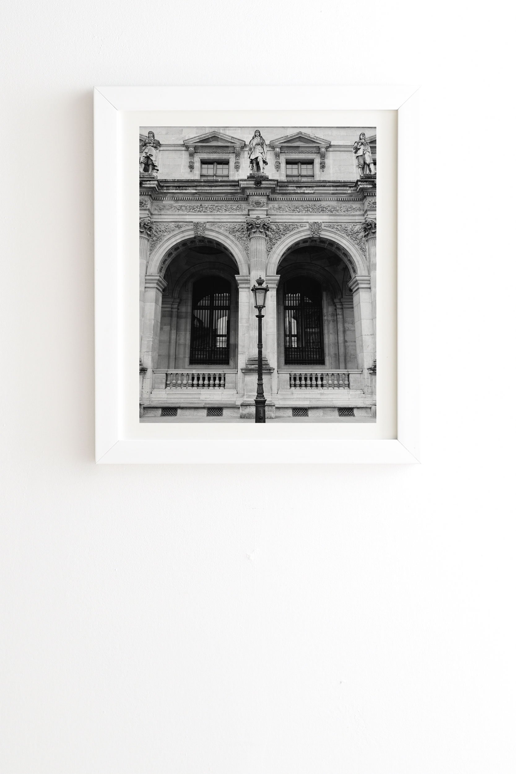 Louvre Iv by Bethany Young Photography - Framed Wall Art Basic White 8" x 9.5" - Image 0