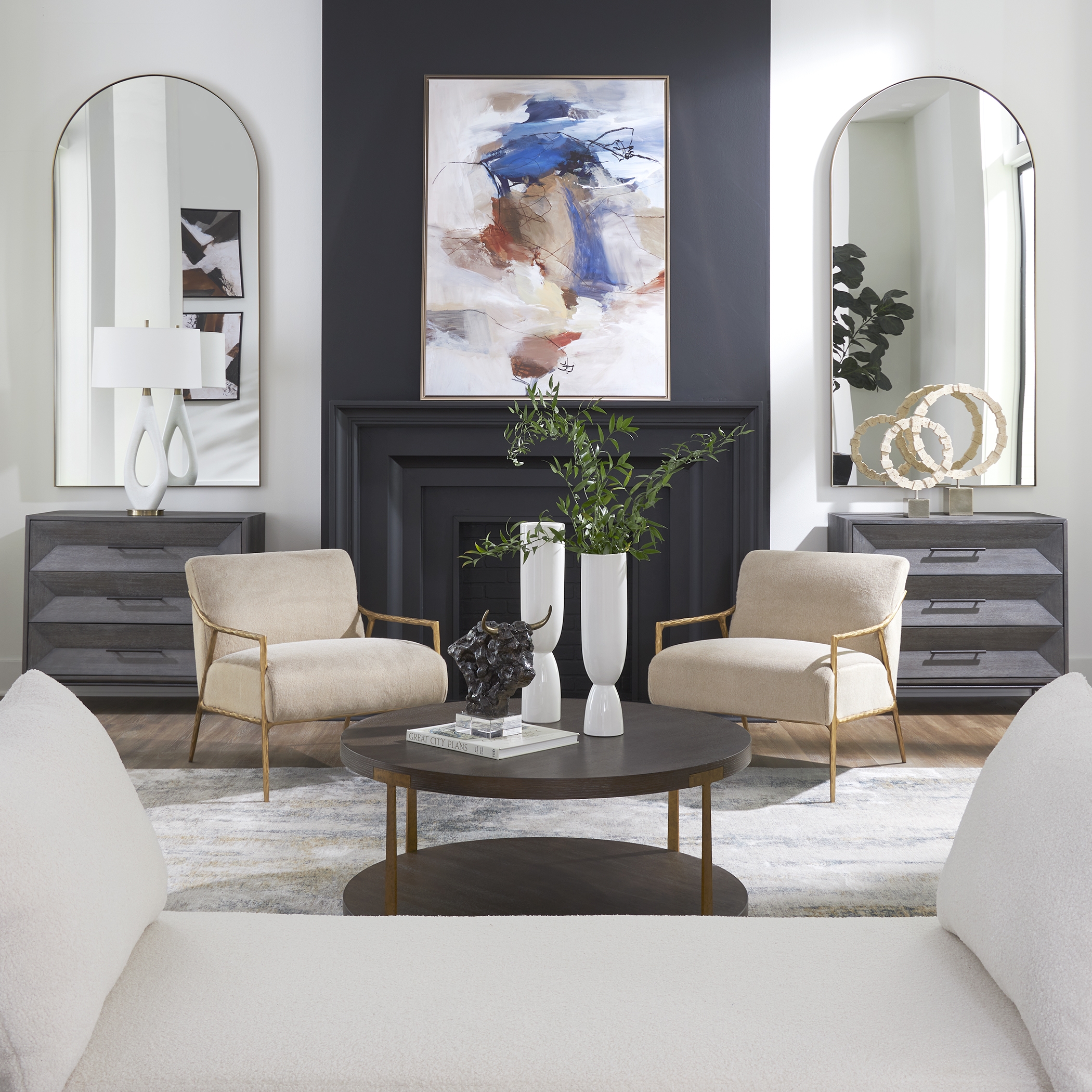 Palisade Round Wood Coffee Table - Image 2