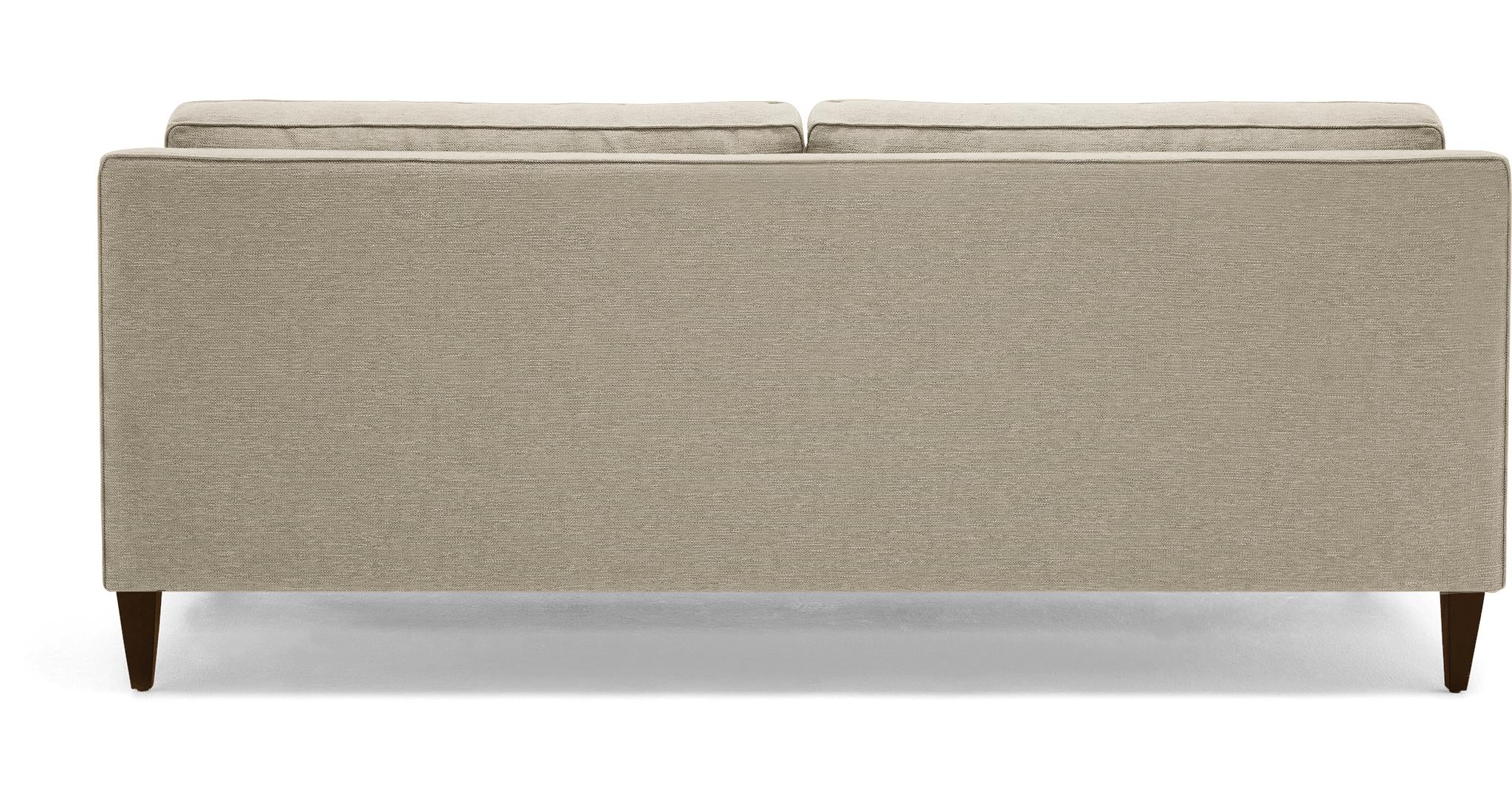 Gray Levi Mid Century Modern Sofa - Bloke Cotton - Mocha - Image 4