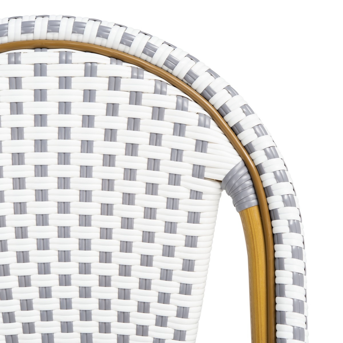 Zaid Bar stool - Grey/White - Safavieh - Image 2