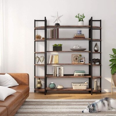 Thorfast 70" H x 63" W Steel Etagere Bookcase - Image 0