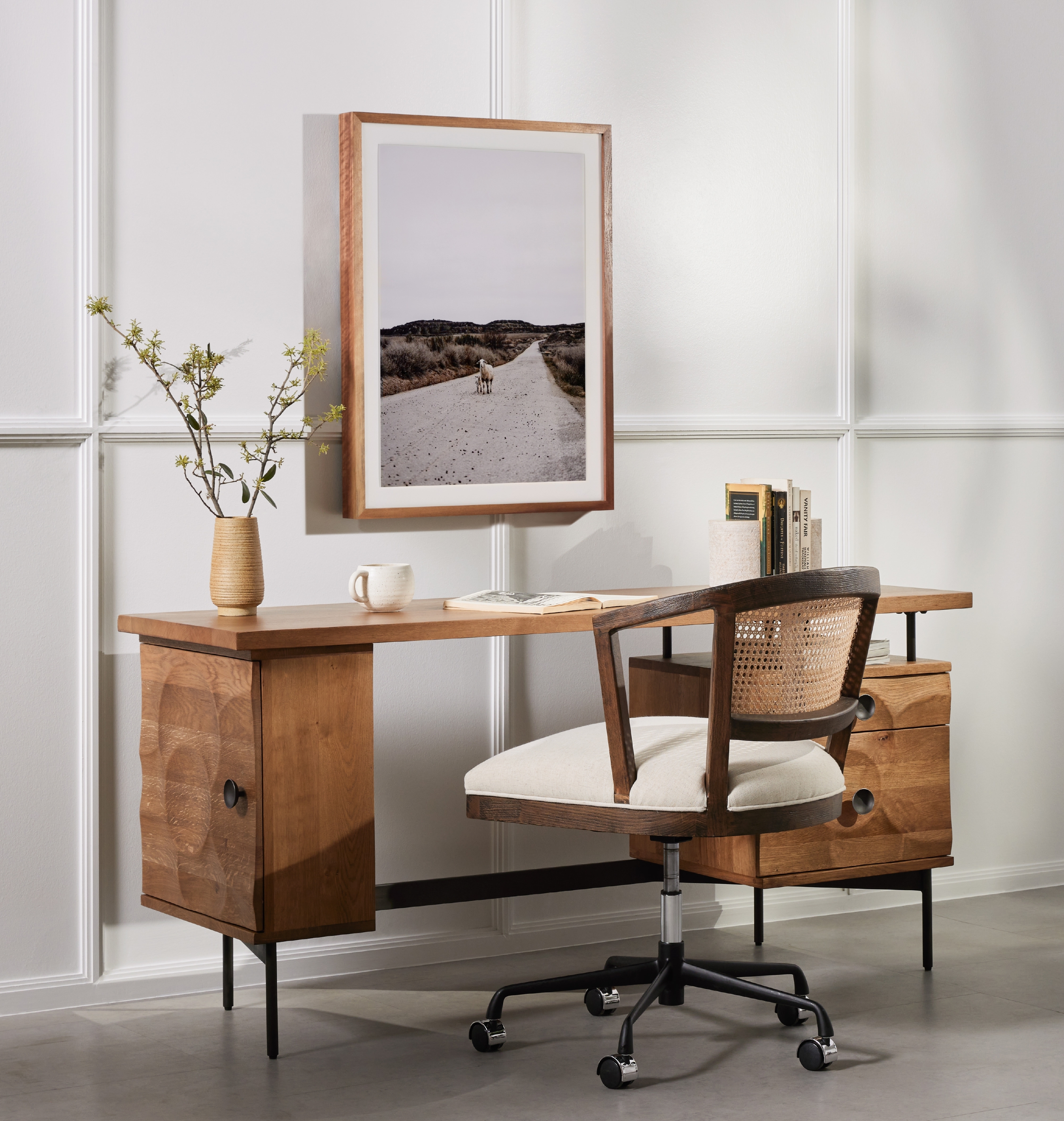 Alexa Desk Chair-Vintage Sienna - Image 9
