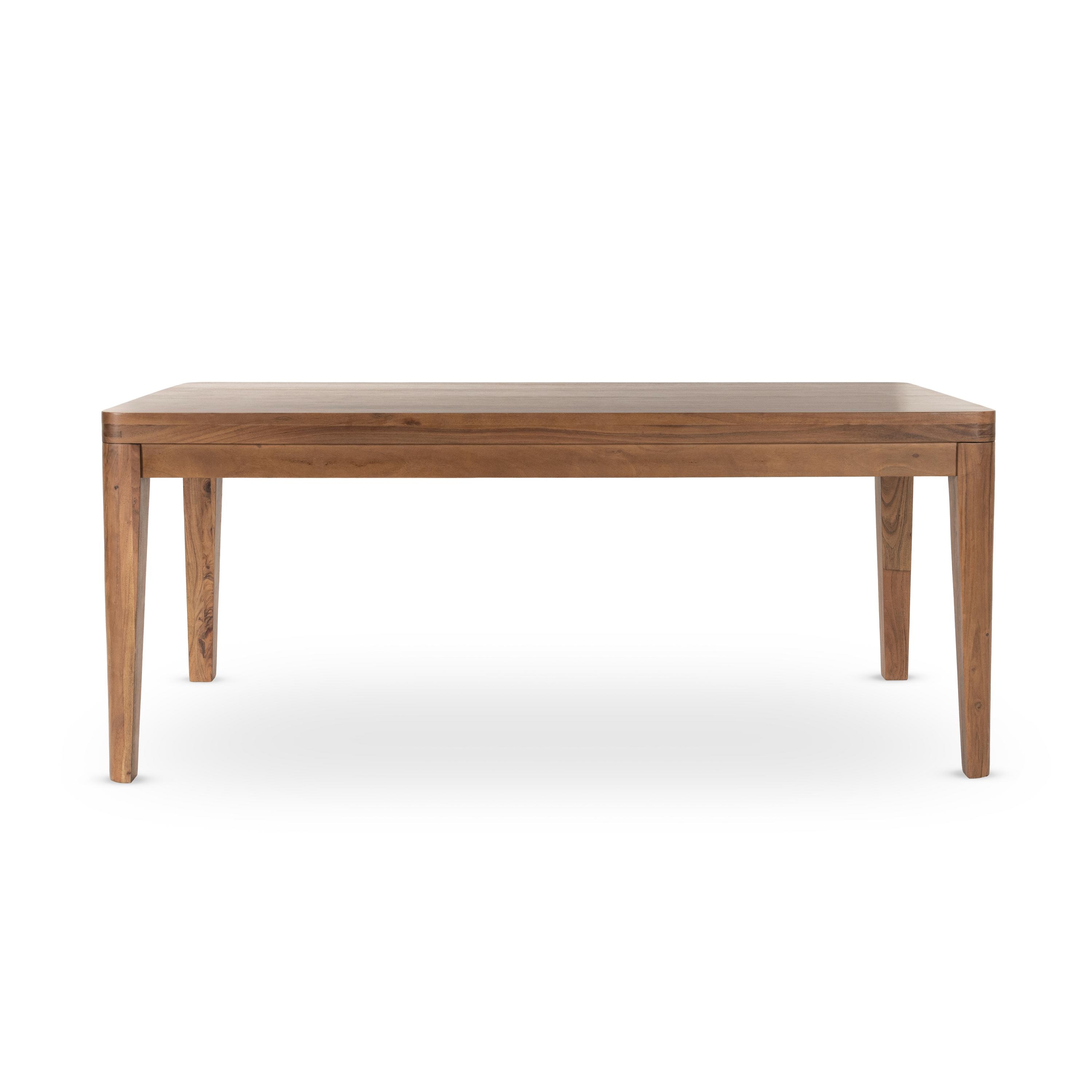 Arno Acacia Wood 72" Dining Table Natural - Image 1