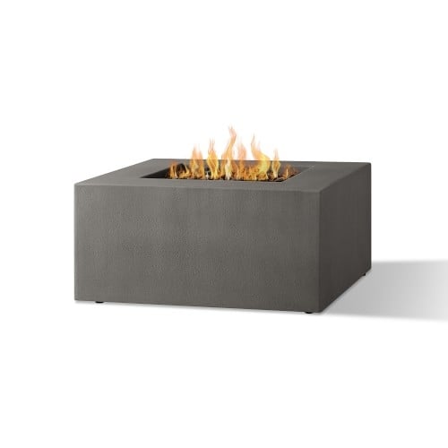 Havana Casual Square Fire Table, Natural Gas, Carbon - Image 0