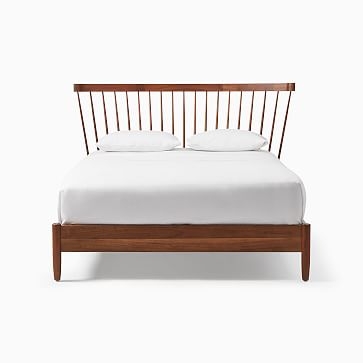 Chadwick Mid-Century Spindle Bed, Queen, Cool Walnut - Image 2