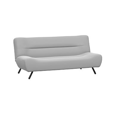 Finn Futon Sofa, Everyday Velvet Light Gray - Image 0