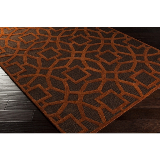 Dream Brown Indoor 8' x 8' Handmade Rug - Image 1