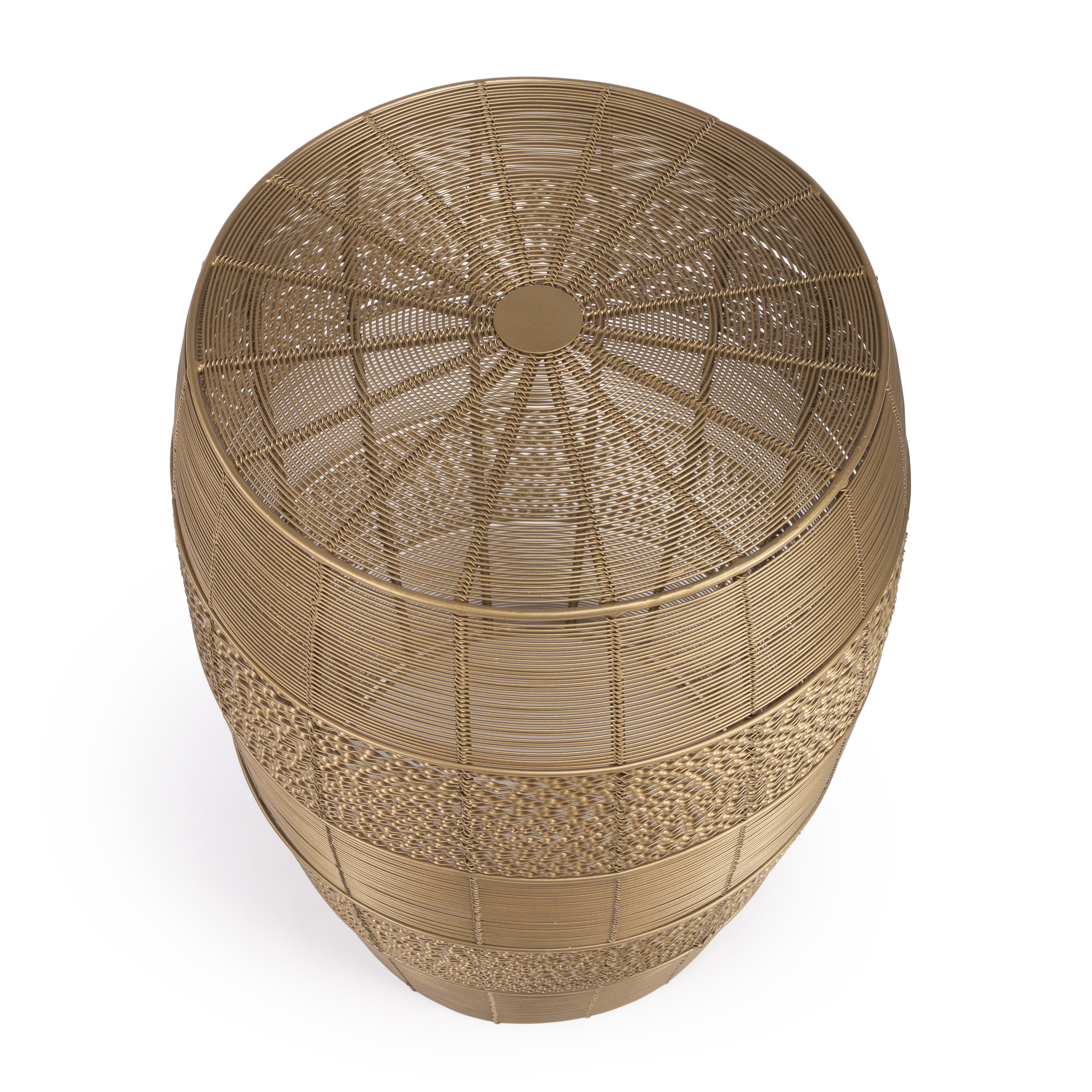 Bellarose Polished Gold Side Table - Image 2