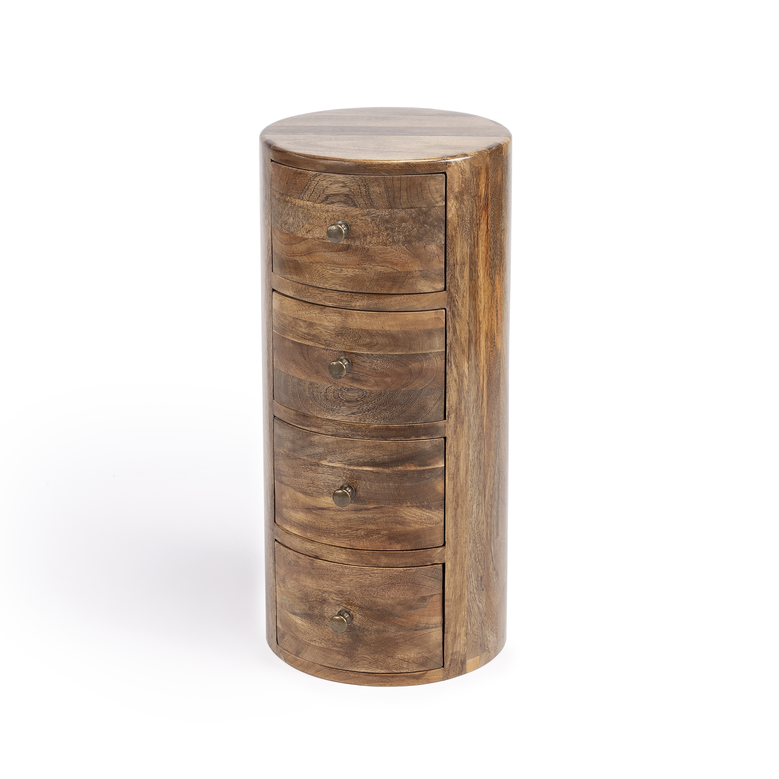 Liam Natural Mango End Table with Storage - Image 0
