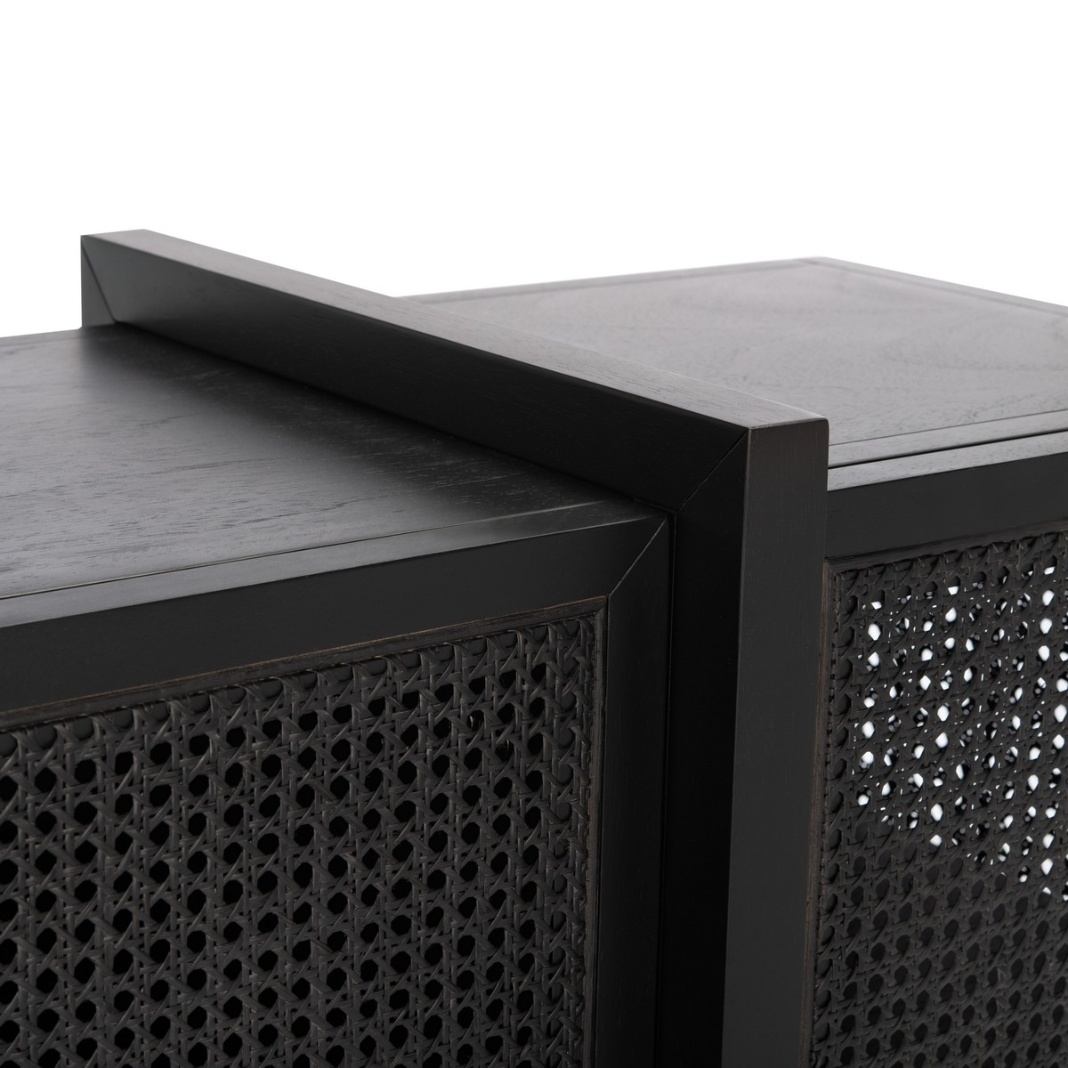 Cordelia Rattan Sideboard - Black - Image 3