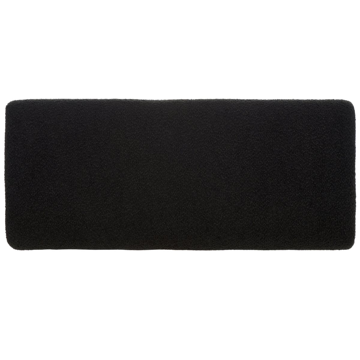 Mandy Boucle & Metal Bench - Black - Image 4