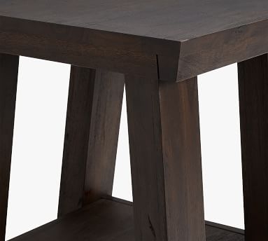 Madera Wood End Table, Coffee Bean - Image 1