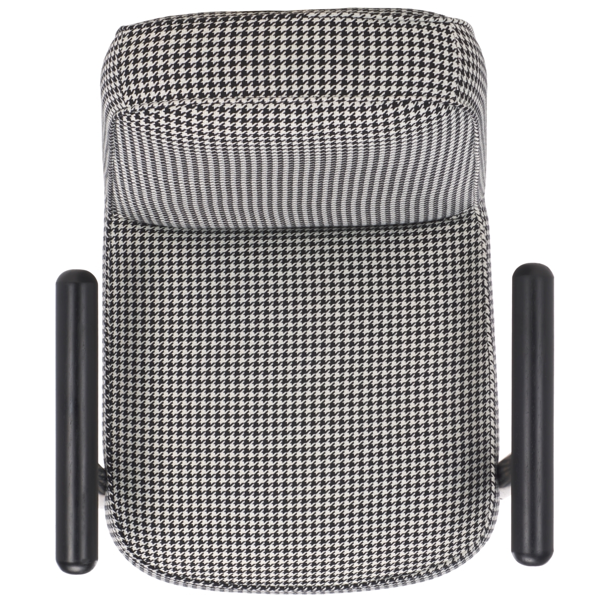 Sein Accent Chair - Black Houndstooth / Black - Safavieh - Image 5