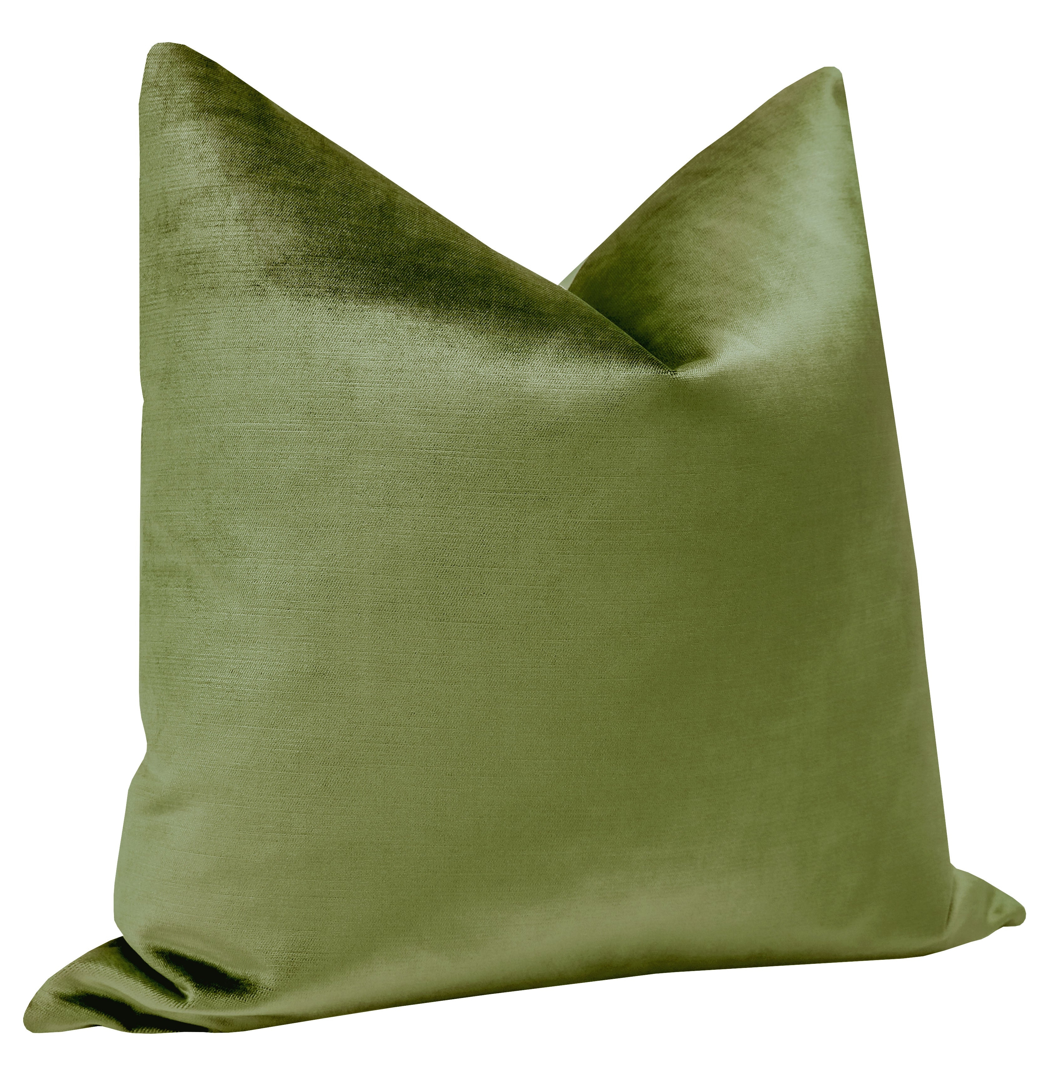 FAUX SILK VELVET // OLIVE - BY THE YARD - Image 1