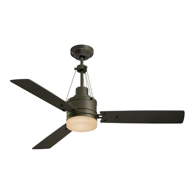 54" Hamler 3 Blade LED Ceiling Fan with Remote, Light Kit Included - Image 0