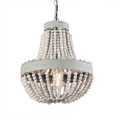 1 - Light Lantern Empire Chandelier with Beaded Accents - Image 0