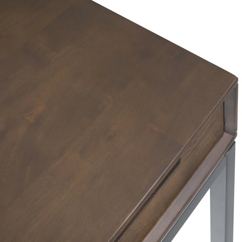 Bertello Solid Wood Desk, Walnut Brown - Image 3