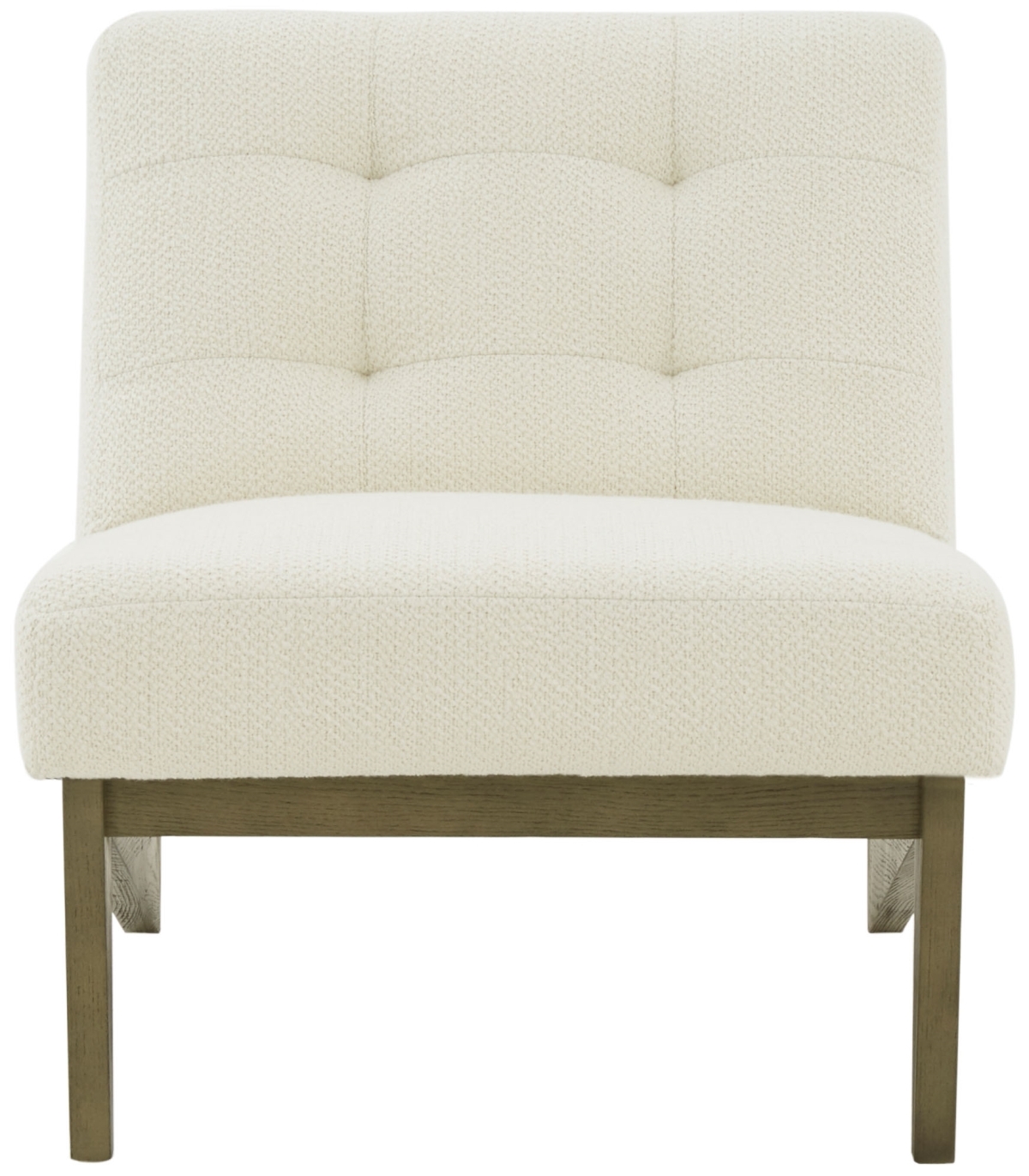 Nelly Scandinavian Accent Chair - Ivory/Light Grey - Image 0