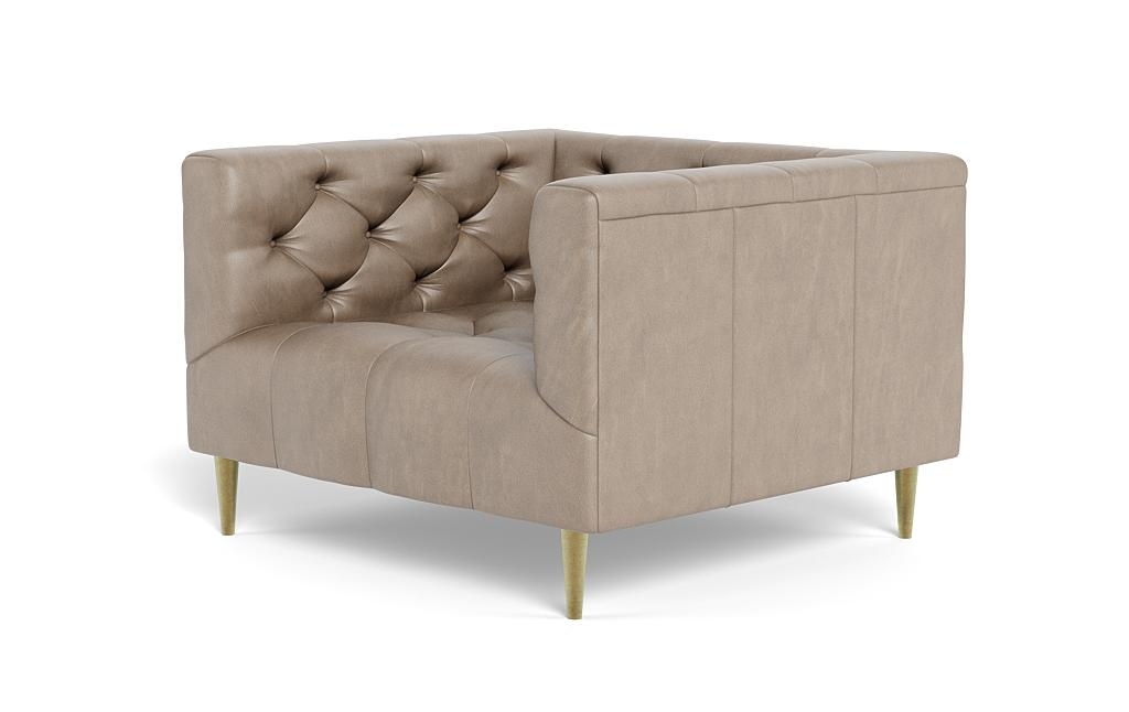 Ms. Chesterfield Leather Accent Chair by Apartment Therapy - Image 2