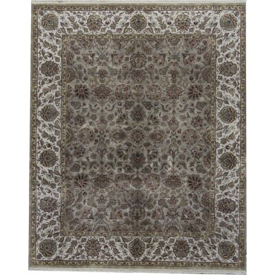 One-of-a-Kind Mountain King Hand-Knotted Beige 8'2" x 9'11" Wool Area Rug - Image 0