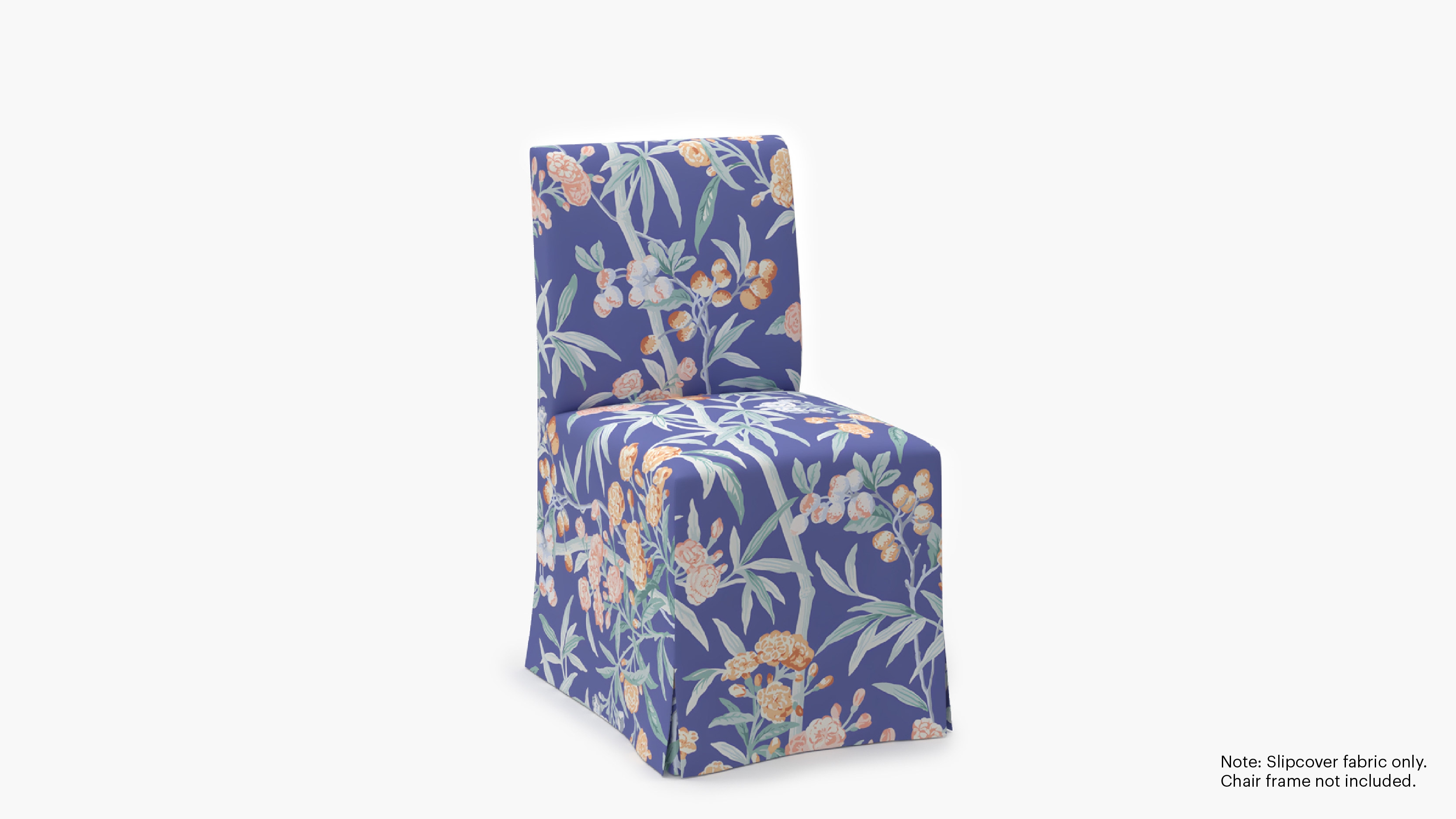 Slipcovered Signature Dining Chair - Cover Only, Lapis Lanai - Image 1