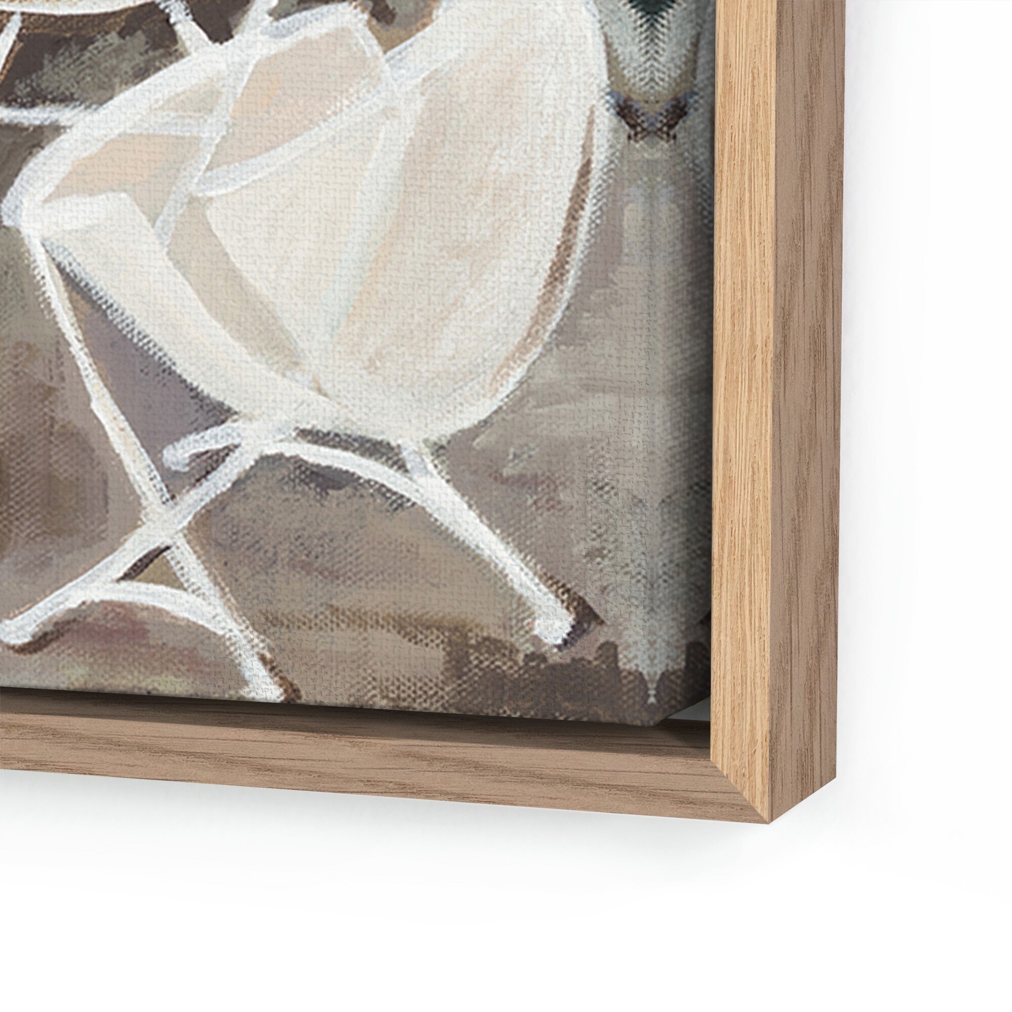 Texas, Aug. 1970 by Amanda Snyder - Vertical Grain White Oak Floater - Image 1