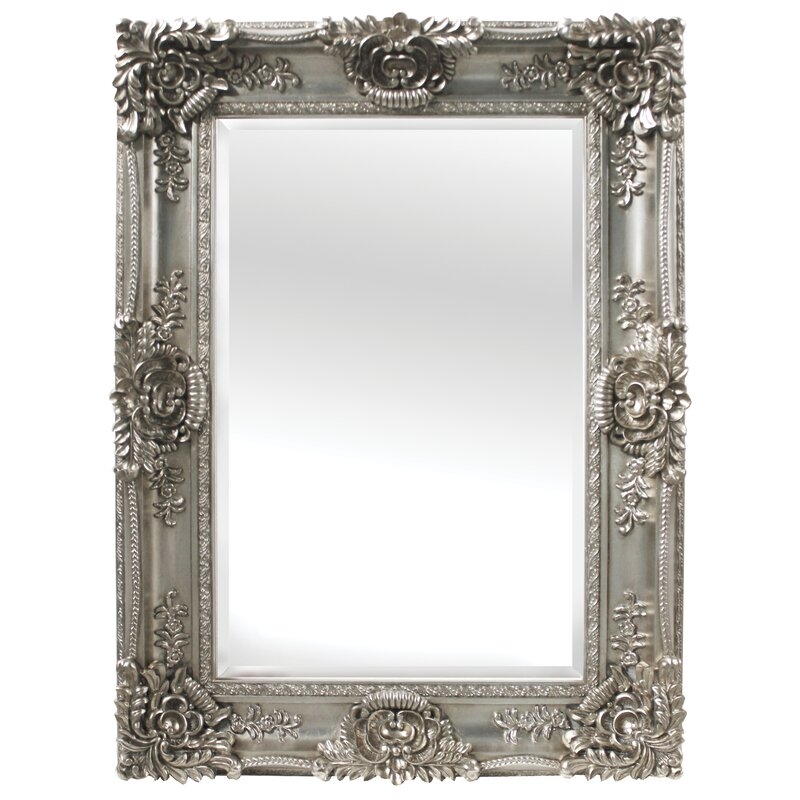  Mayfair Beveled Wall Mirror Finish: Antique Silver - Image 0