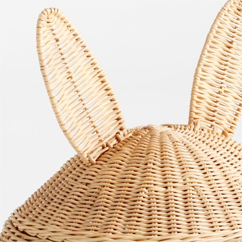 Large Wicker Bunny Floor Storage Basket - Image 4