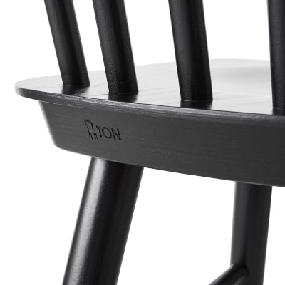 Ton Ironica Dining Side Chair, Black - Image 4
