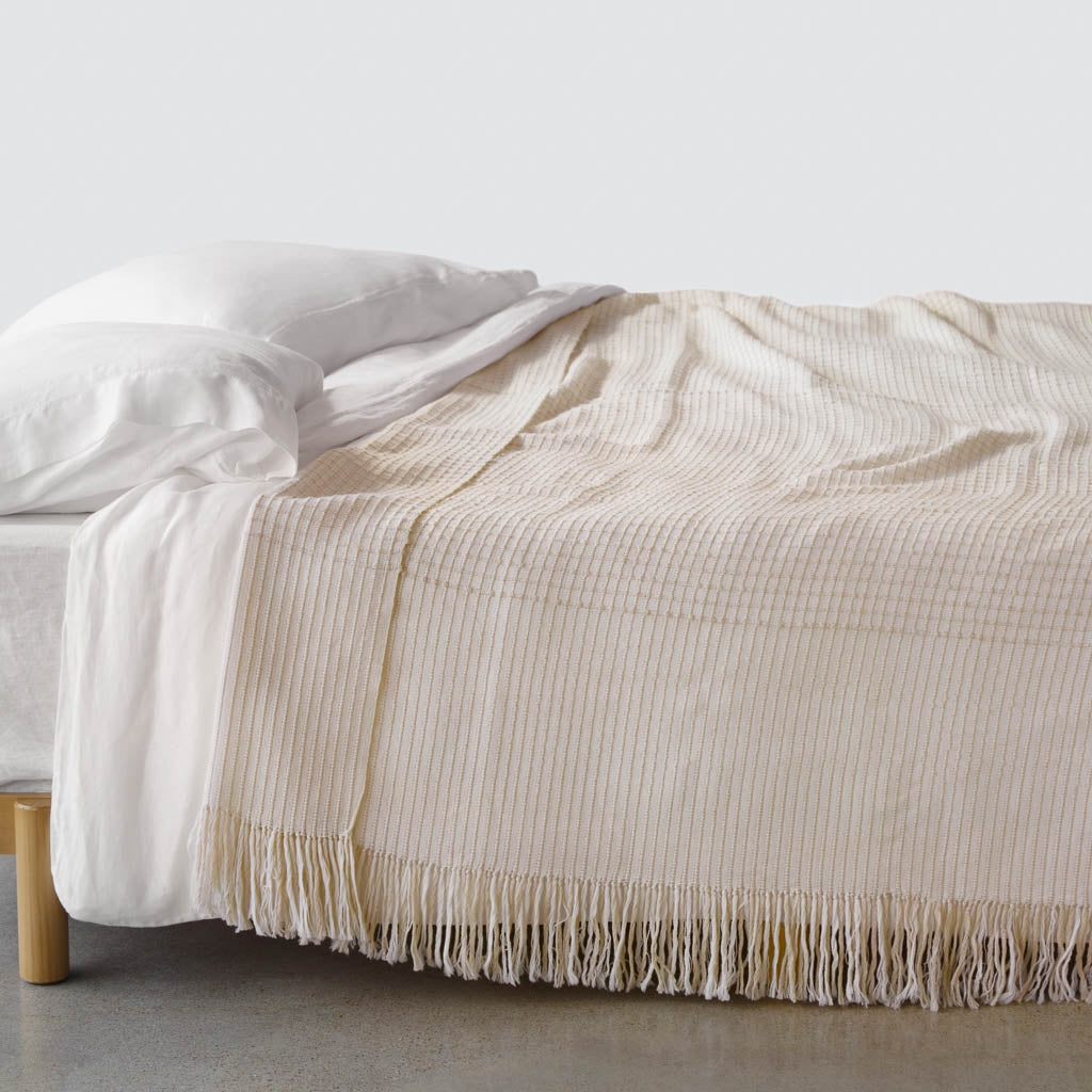 The Citizenry La Leña Luxe Alpaca Bed Blanket | Sand - Image 0