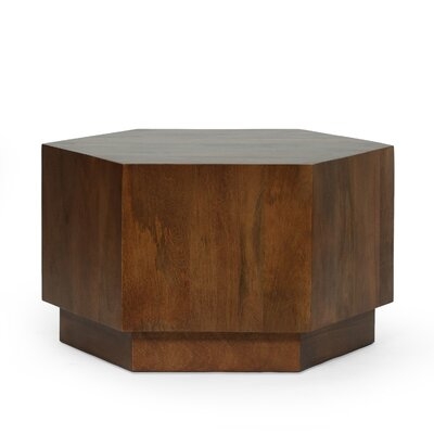 Solid Wood Pedestal Coffee Table - Image 0
