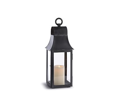 Outdoor Lantern, Black Powder Coat - 21.5"H - Image 0