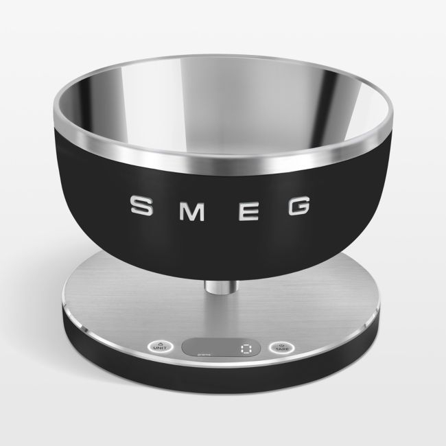 SMEG Matte Black Contemporary Kitchen Scale - Image 0