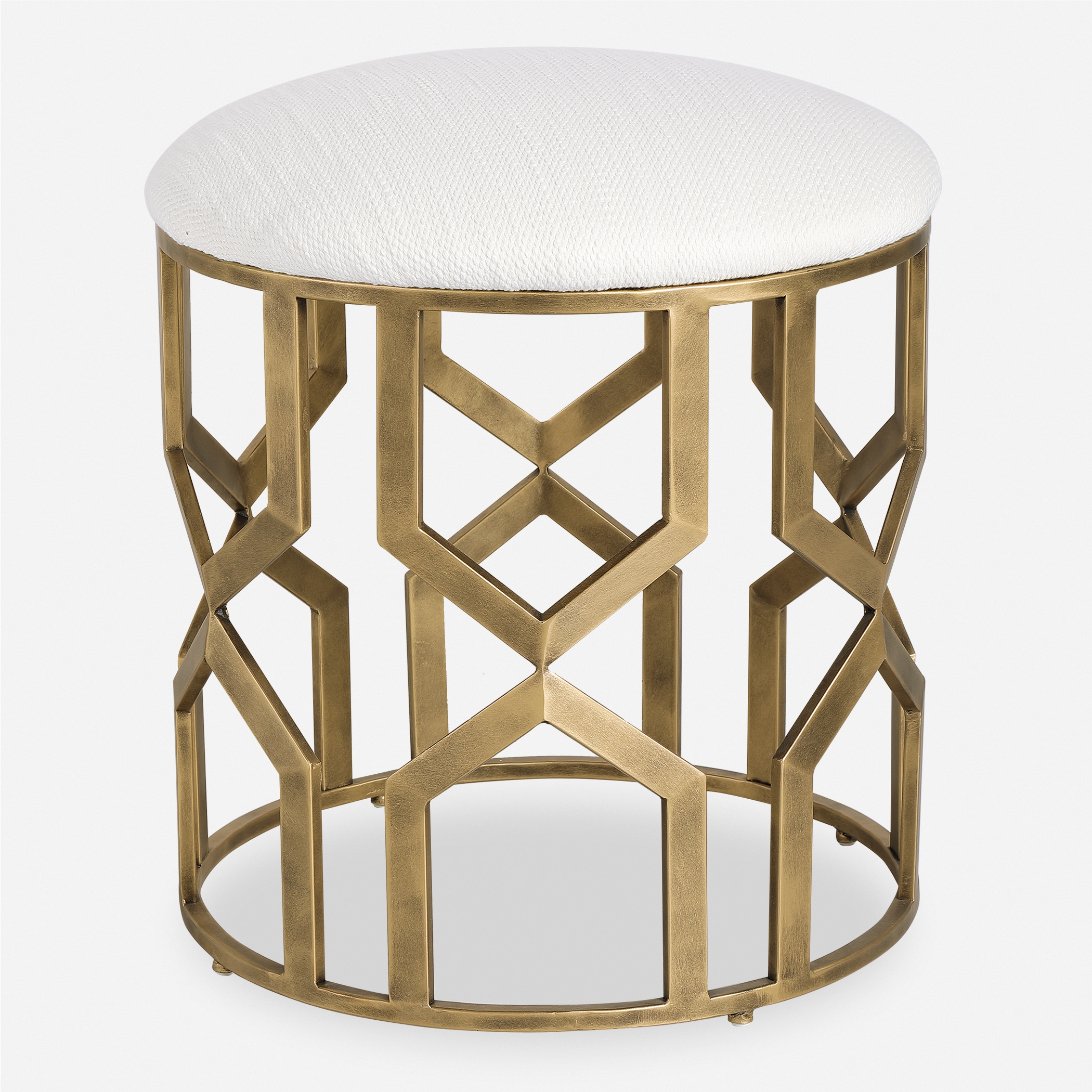 Trellis Geometric Accent Stool - Image 0