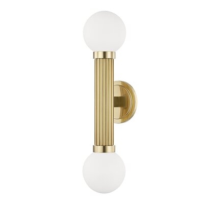 Mazan 2 - Light Dimmable Aged Brass Armed Sconce - Image 0