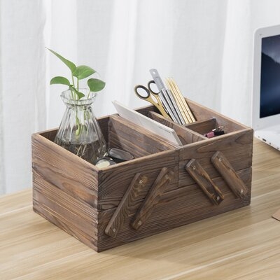 Solid Wood Sewing and Cosmetic Crate - Image 0