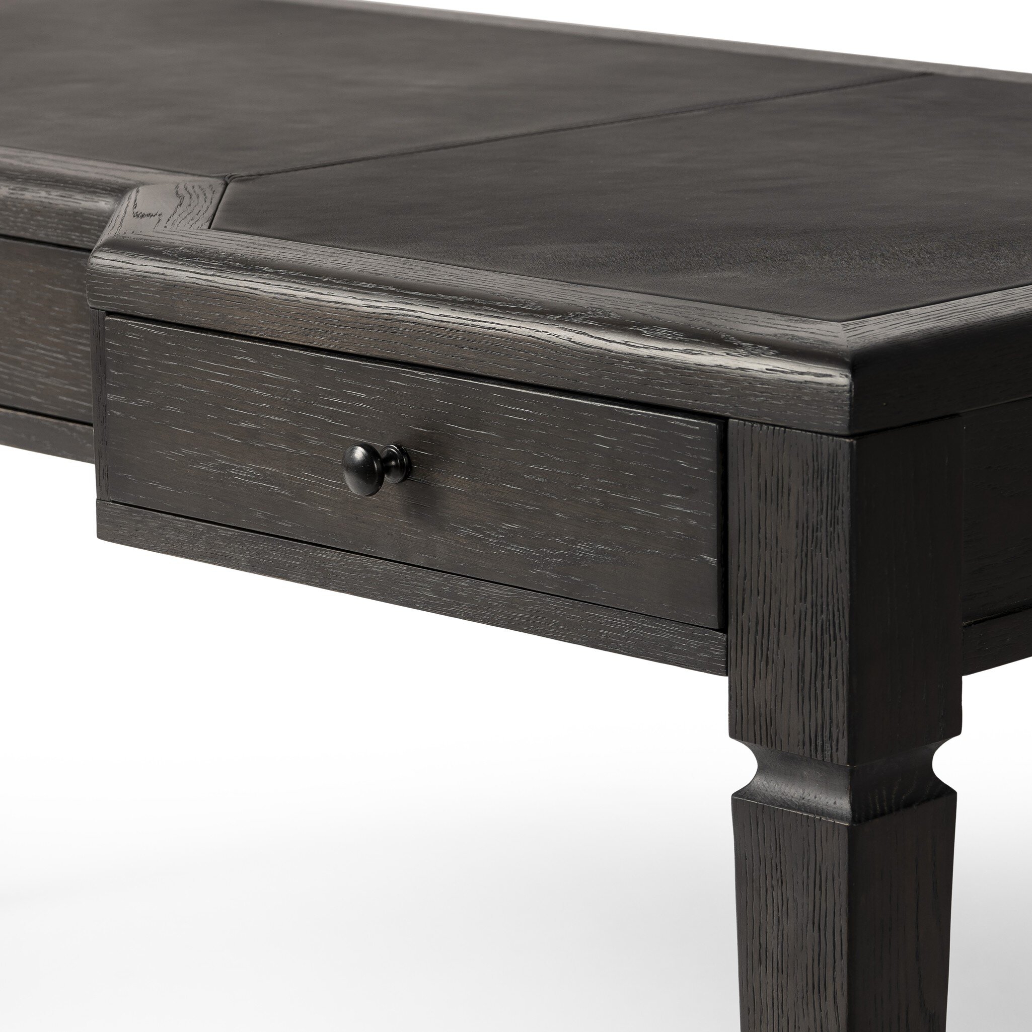 Claude Desk - Distressed Black Oak Veneer - Image 12