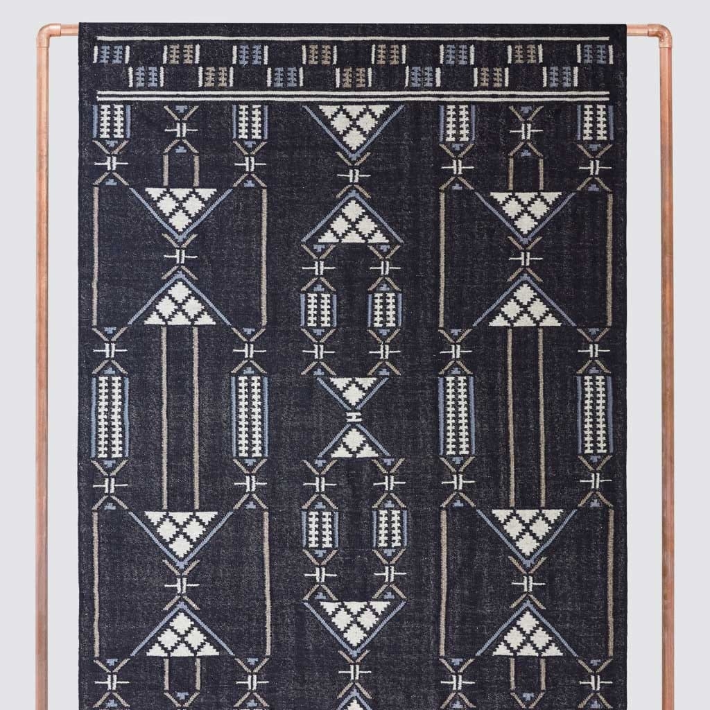 The Citizenry Vismit Handwoven Area Rug | 9' x 12' | Navy - Image 0