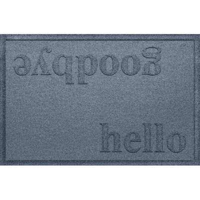 Adona Hello/Goodbye 36 in. x 24 in. Non-Slip Outdoor Door Mat - Image 0