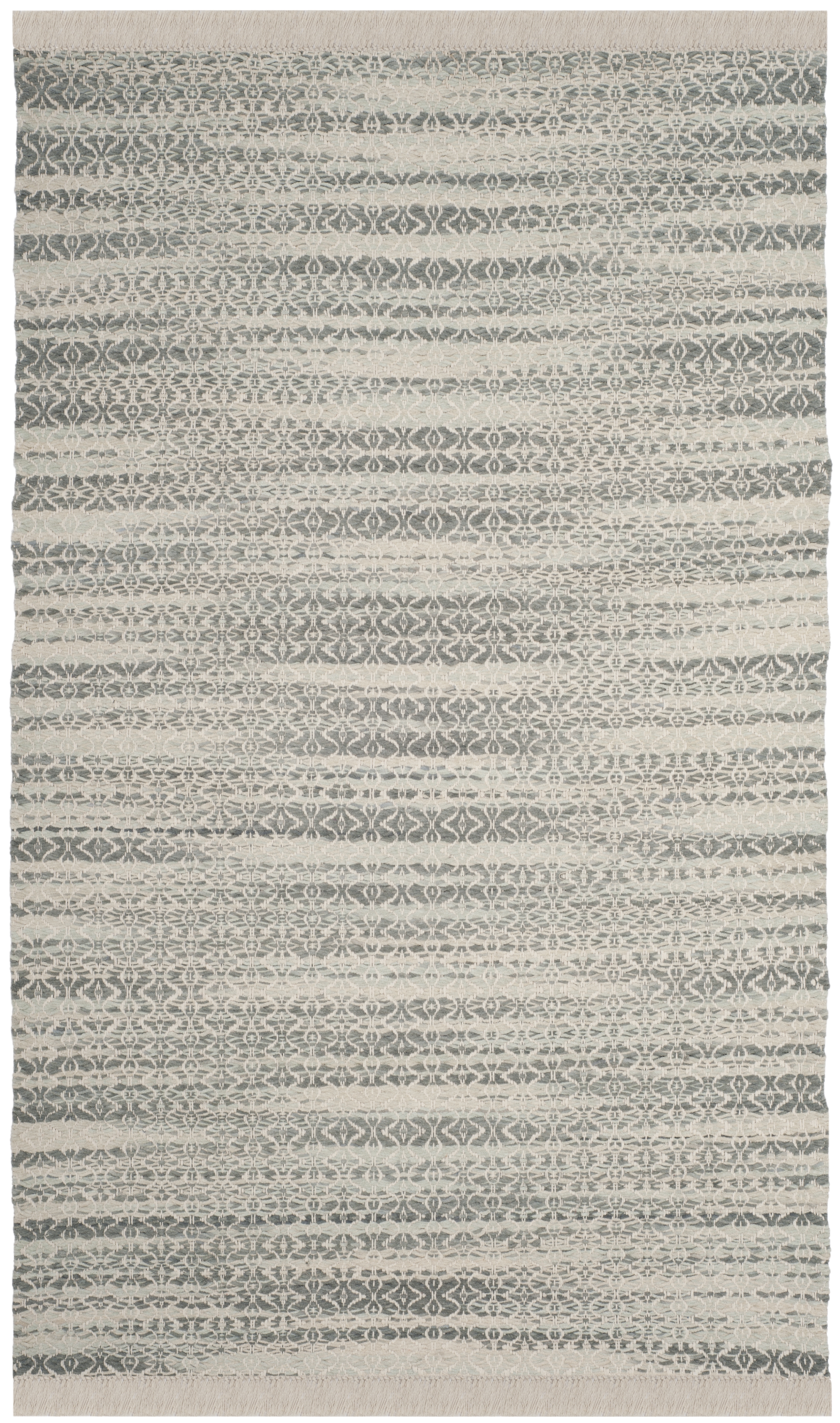 Arlo Home Hand Tufted Area Rug, BOS707A, Grey/Ivory,  6' X 9' - Image 0