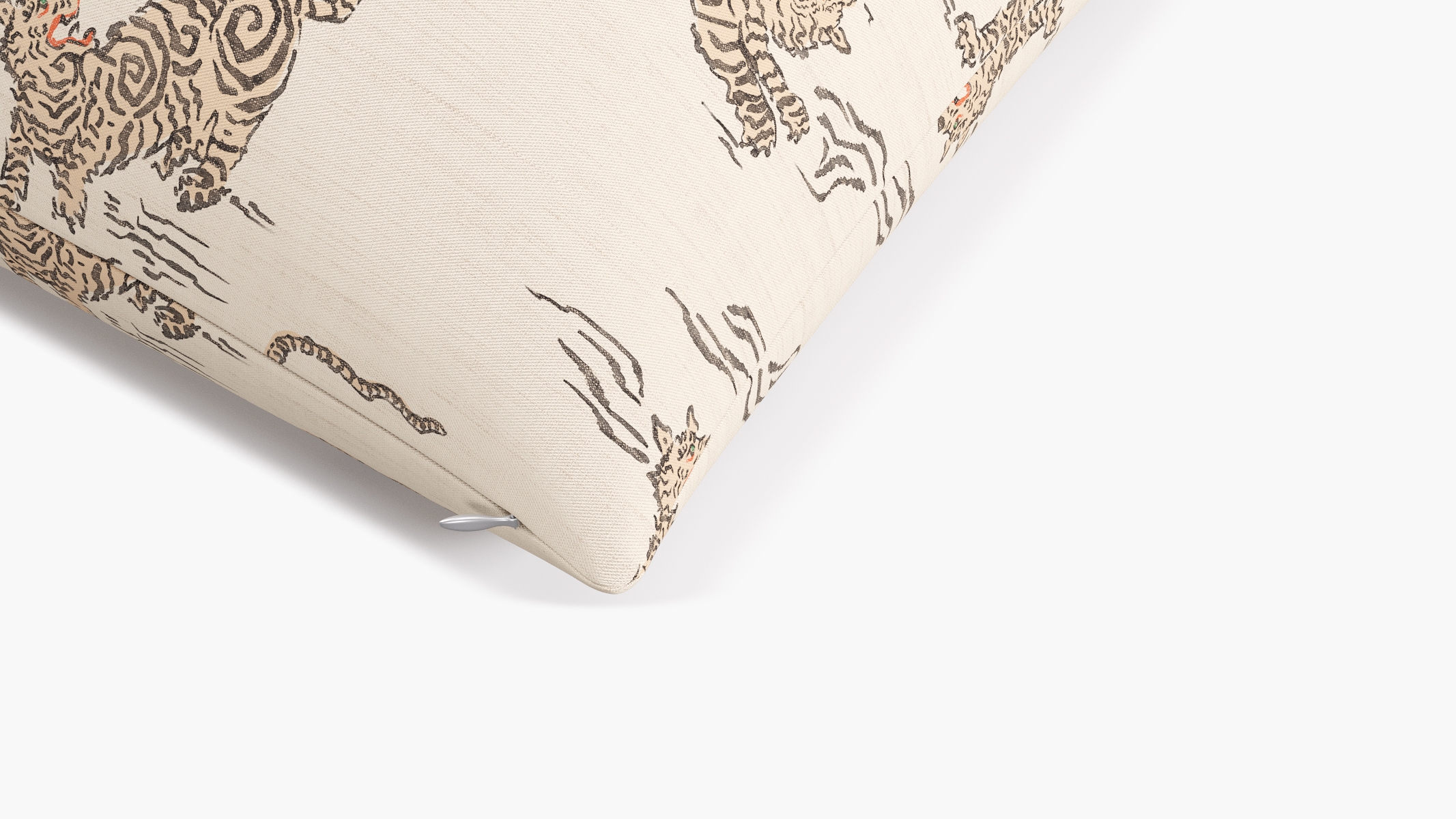 Throw Pillow 26", Canvas Tigresse, 26" x 26" - Image 1